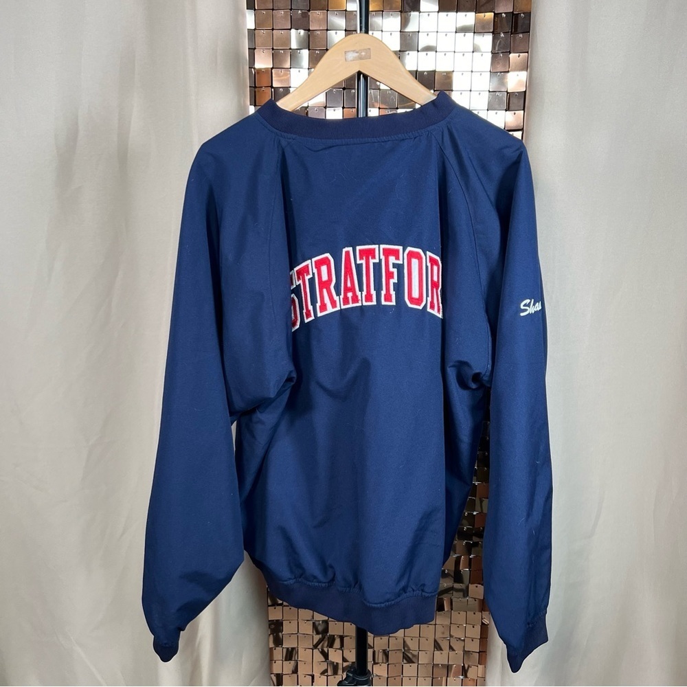 Kobe Navy & Red Pullover Vneck Lightweight Stratford Jacket Size Small - Picture 5 of 8